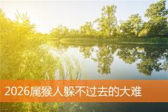 2026属猴人躲不过去的大难