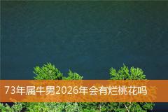 73年属牛男2026年会有烂桃花吗
