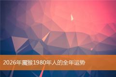 2026年属猴1980年人的全年运势