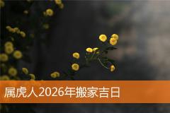 属虎人2026年搬家吉日